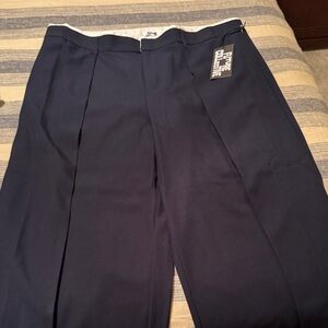 Navy Wide Leg Pants